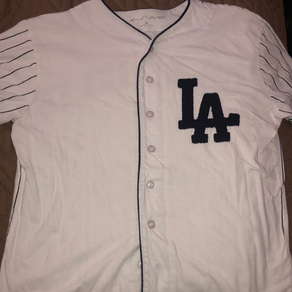 LA Striped Button-Up